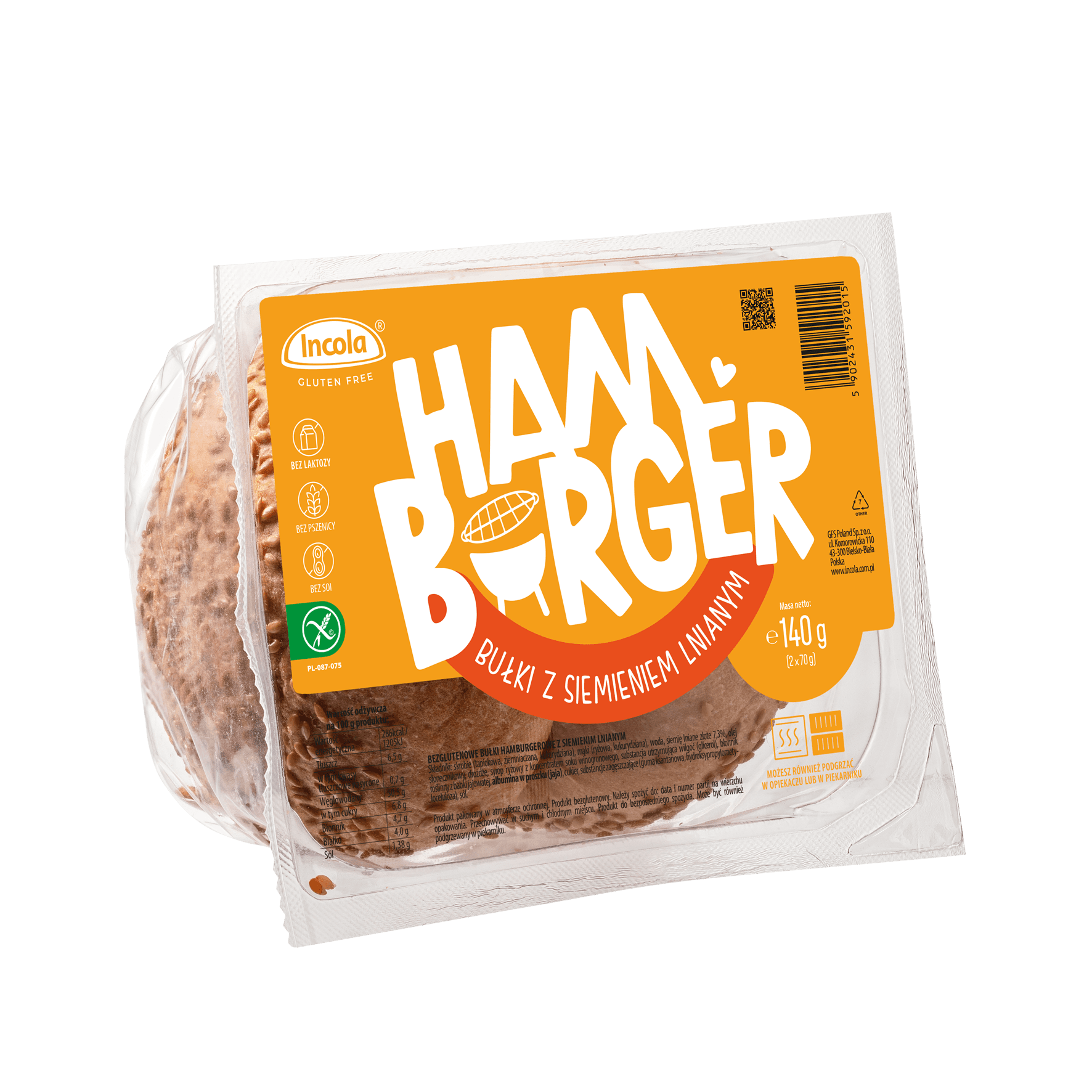 ψωμί Hamburger Χωρίς Γλουτένη - Incola